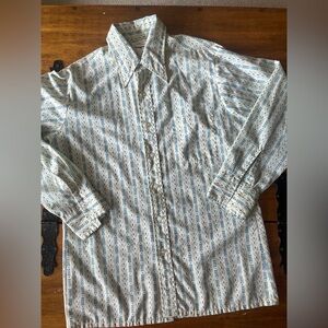 Vintage 60s 70s Carl Michaels Button Down Shirt 42” Chest Medium M